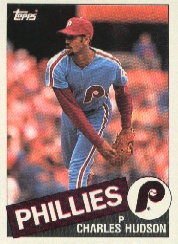 1985 Topps Baseball Cards      379     Charles Hudson